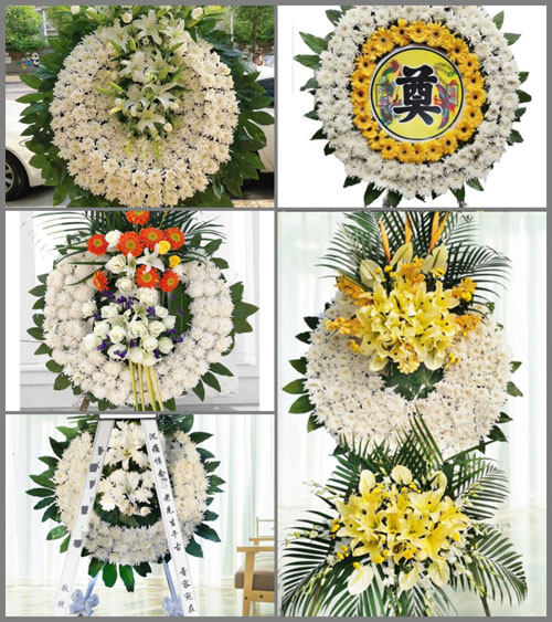 安徽铜陵市铜官区露采社区花圈速递